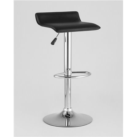 Комплект из двух стульев|Stool Group|Хай-Тек черный, хромированный каркасом с подножкой, металлическое основание, газ-лифт, экок