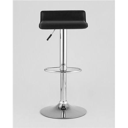 Комплект из двух стульев|Stool Group|Хай-Тек черный, хромированный каркасом с подножкой, металлическое основание, газ-лифт, экок