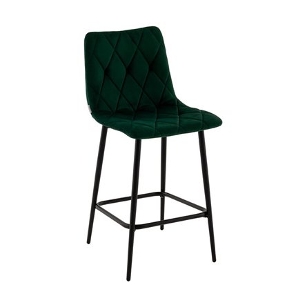 Стул полубарный Одди Diamond велюр темно-зеленый