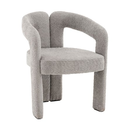 Стул Болинджер букле светло-серый