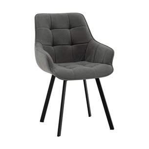 Стул Амальри велюр светло-серый