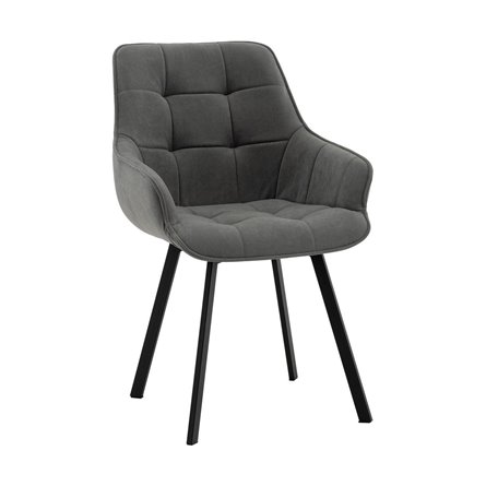 Стул Амальри велюр светло-серый