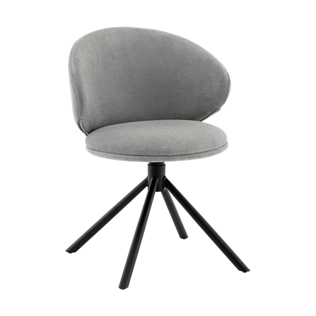 Стул Труфальд велюр светло-серый