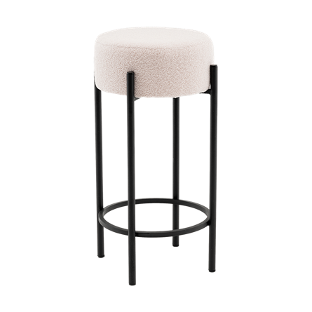 Стул барный Беккет букле бежевый