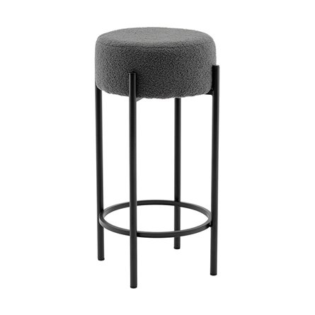 Стул барный Беккет букле темно-серый