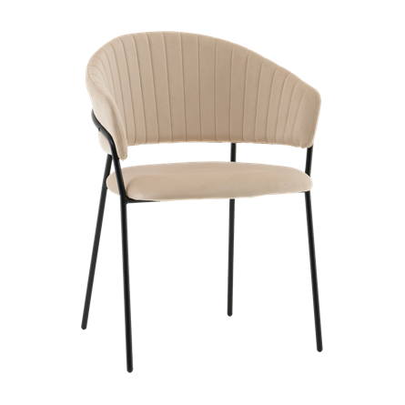 Стул Бруно NEW велюр кремовый