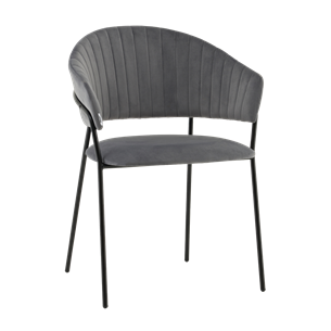 Стул Бруно NEW велюр серый