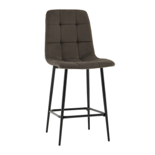 Стул полубарный Одди велюр темно-серый