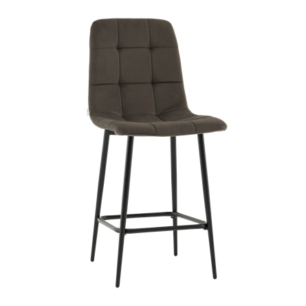 Стул полубарный Одди велюр темно-серый