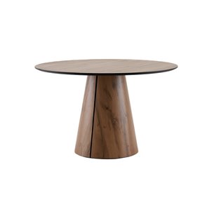 Стол круглый Стивенсон D120 столешница HPL дуб вотан