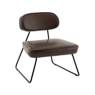 Кресло Kate new ткань экокожа коричневый