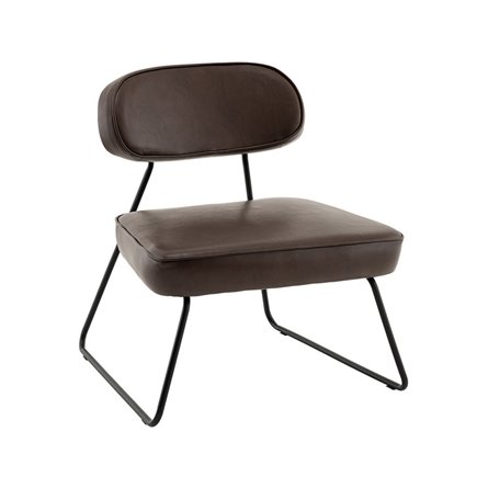 Кресло Kate new ткань экокожа коричневый