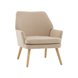 Кресло Харви бежевый деревянные ножки