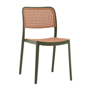 Стул Yona пластиковый зелёный
