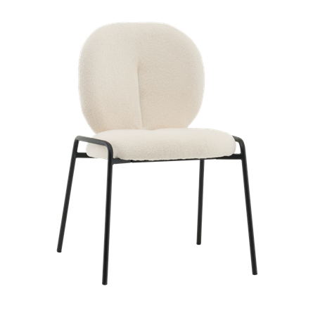 Стул Моллек букле молочный