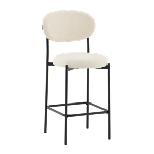 Стул полубарный Бриф DD букле молочный