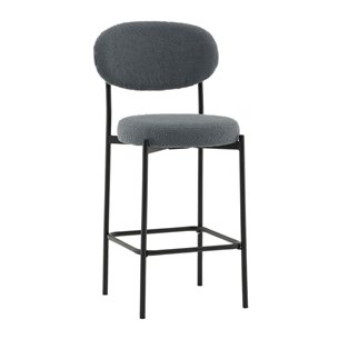 Стул полубарный Бриф DD букле темно-серый