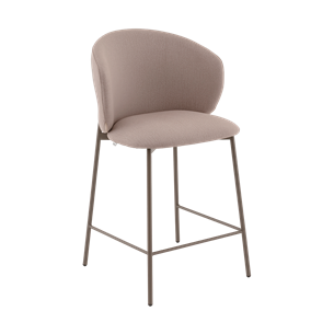 Стул полубарный Блейз велюр бежевый