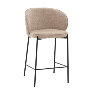 Стул полубарный Тисдейл букле бежевый