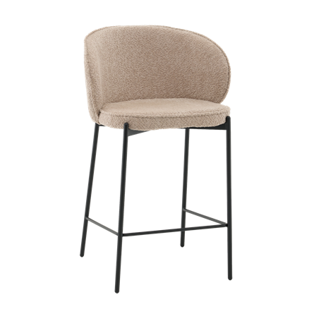 Стул полубарный Тисдейл букле бежевый