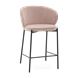 Стул полубарный Тисдейл букле розово-персиковый