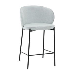 Стул полубарный Тисдейл букле светло-голубой