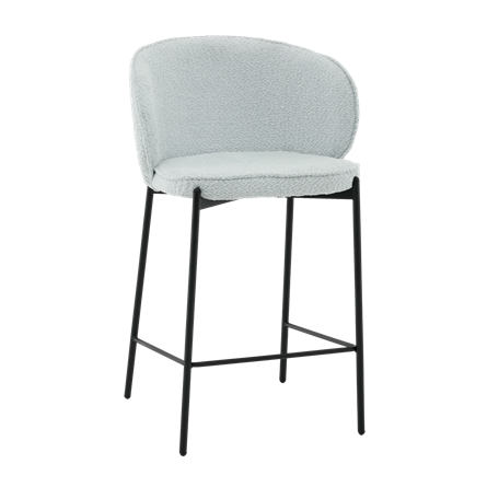 Стул полубарный Тисдейл букле светло-голубой