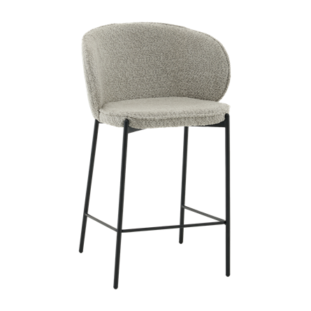 Стул полубарный Тисдейл букле светло-зеленый