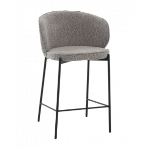 Стул полубарный Тисдейл букле серый