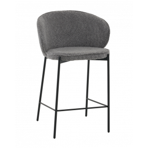 Стул полубарный Тисдейл букле темно-серый