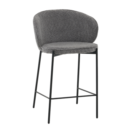 Стул полубарный Тисдейл букле темно-серый