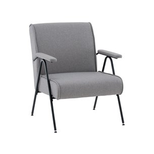 Кресло Эндино рогожка серый