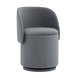 Пуф-трансформер Таунсвилл вращающийся с ящиком велюр серый