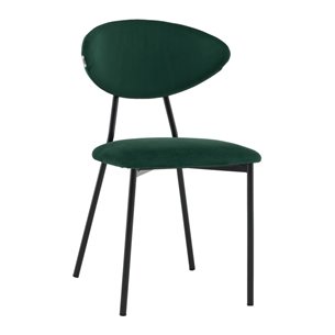 Стул обеденный Квинси велюр зеленый