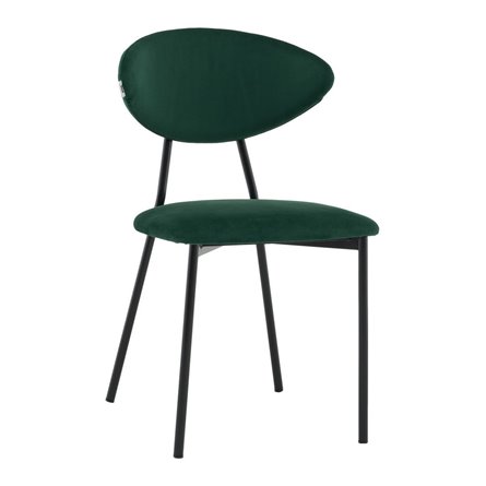 Стул обеденный Квинси велюр зеленый