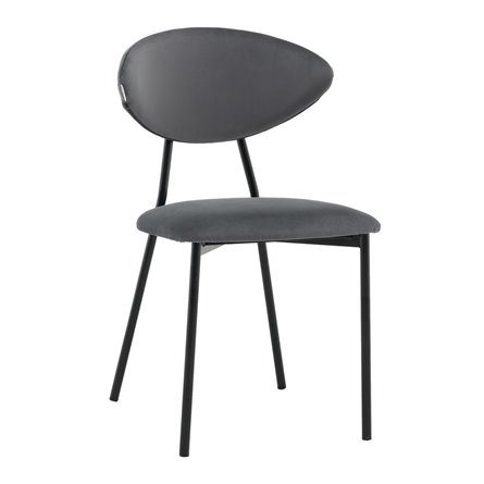 Стул обеденный Квинси велюр темно-серый