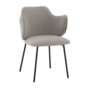 Стул Джиннет велюр светло-серый