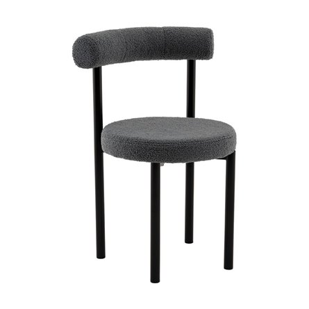 Стул обеденный Флорео букле темно-серый