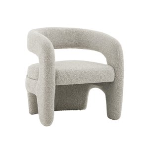 Кресло лаунж Bones серебристый