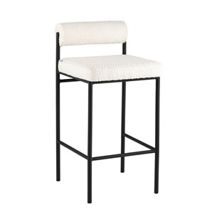 Стул полубарный Балла букле молочный