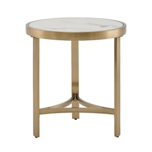 Журнальный столик Адриана 50*50 см светлая керамика