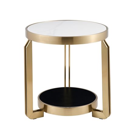 Журнальный столик Калисто 55*55 см светлая и темная керамика