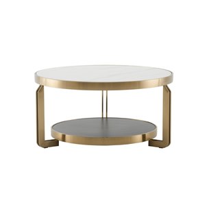 Журнальный столик Калисто 90*90 см светлая и темная керамика