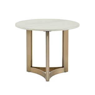 Журнальный столик Кассия 60*60 см светлая керамика