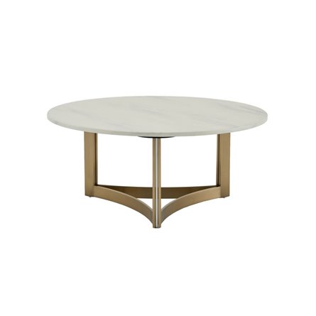 Журнальный столик Кассия 90*90 см светлая керамика