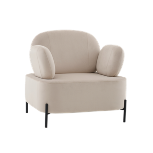 Кресло Кэнди велюр бежевый