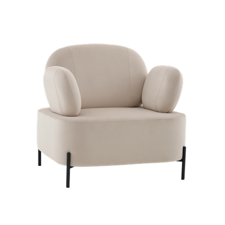 Кресло Кэнди велюр бежевый