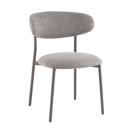 Стул обеденный Ayla серый серые ножки