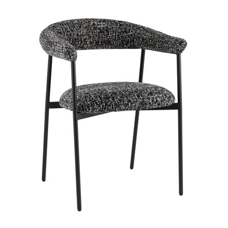 Стул обеденный Toko черно-белый