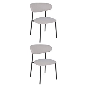 Стул обеденный Ayla светло-серый 2 шт.